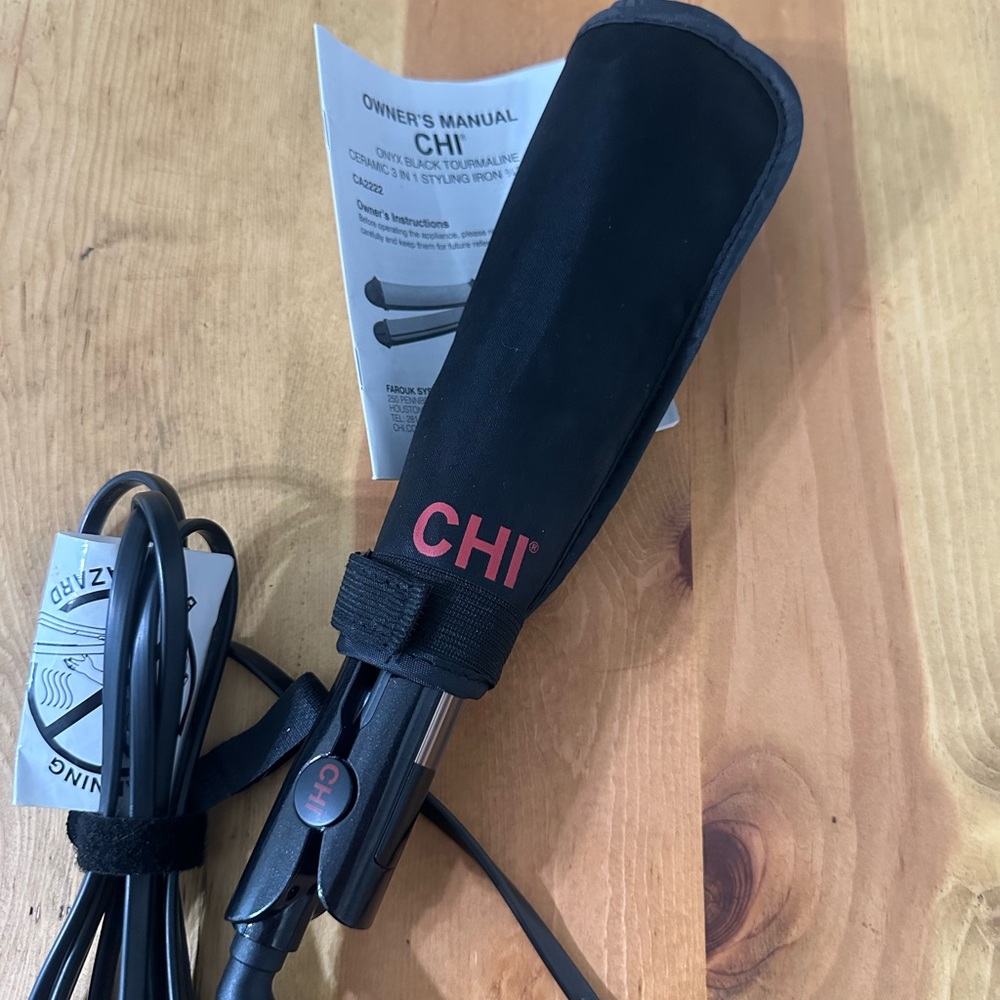 Biosilk Black Hair Styling Tool with Red Accents
